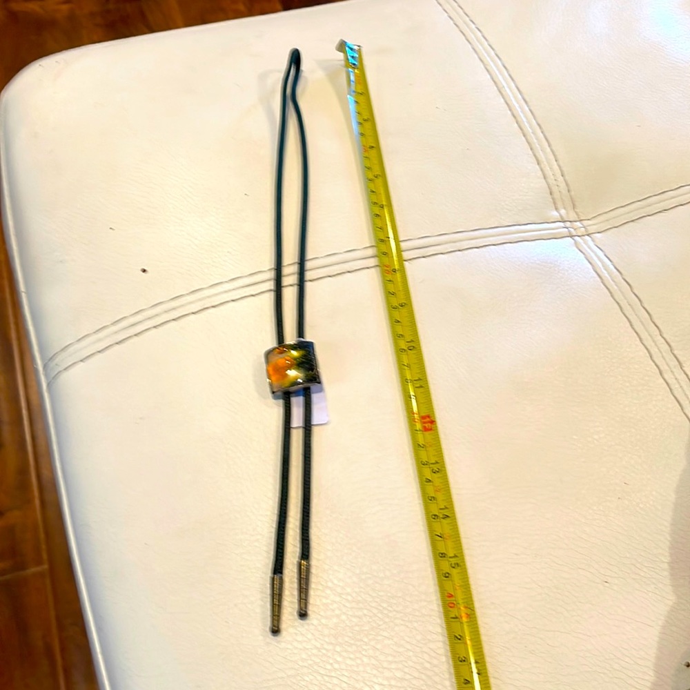 Tigers eye bolo tie